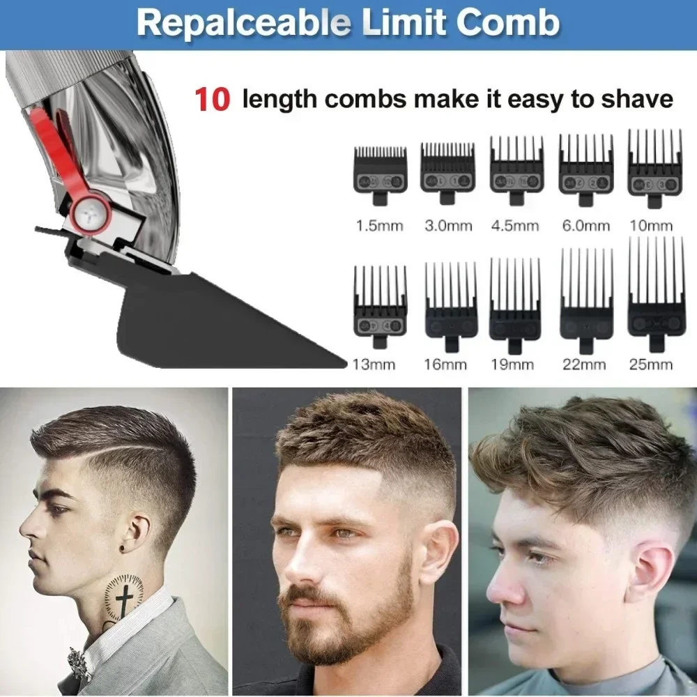 Madeshow M5 M5F Hair Clipper Hair Trimmer for Men Professional Barber Hair Cutting Machine 7000rpm 2 Gears Finishing Haircut