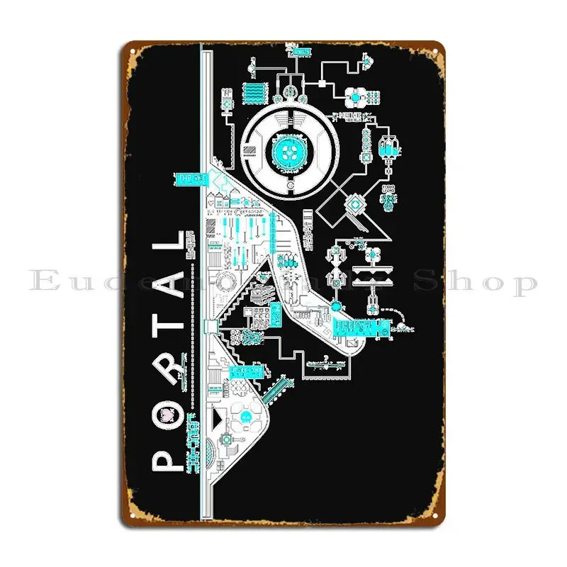 Portal 2 Art Essential T Shirt Metal Plaque Poster Designer Club Party Party Living Room Tin Sign Poster