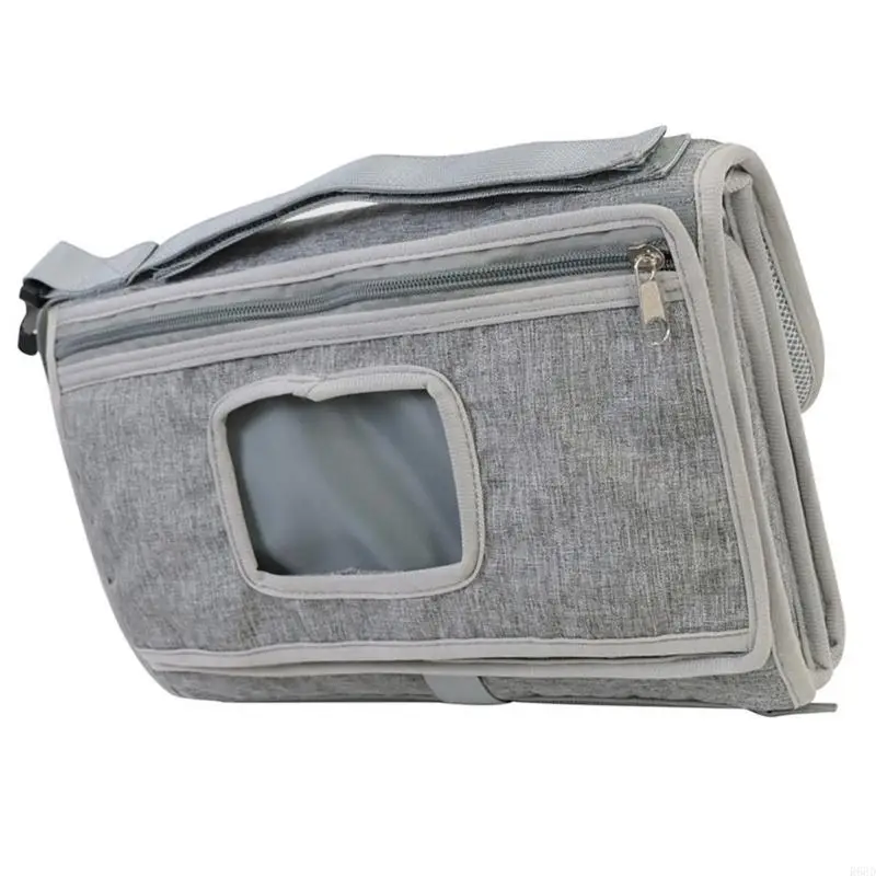 Mateleta portátil impermeable estación cambio bebé R66D con compartimentos almacenamiento cojines desmontables