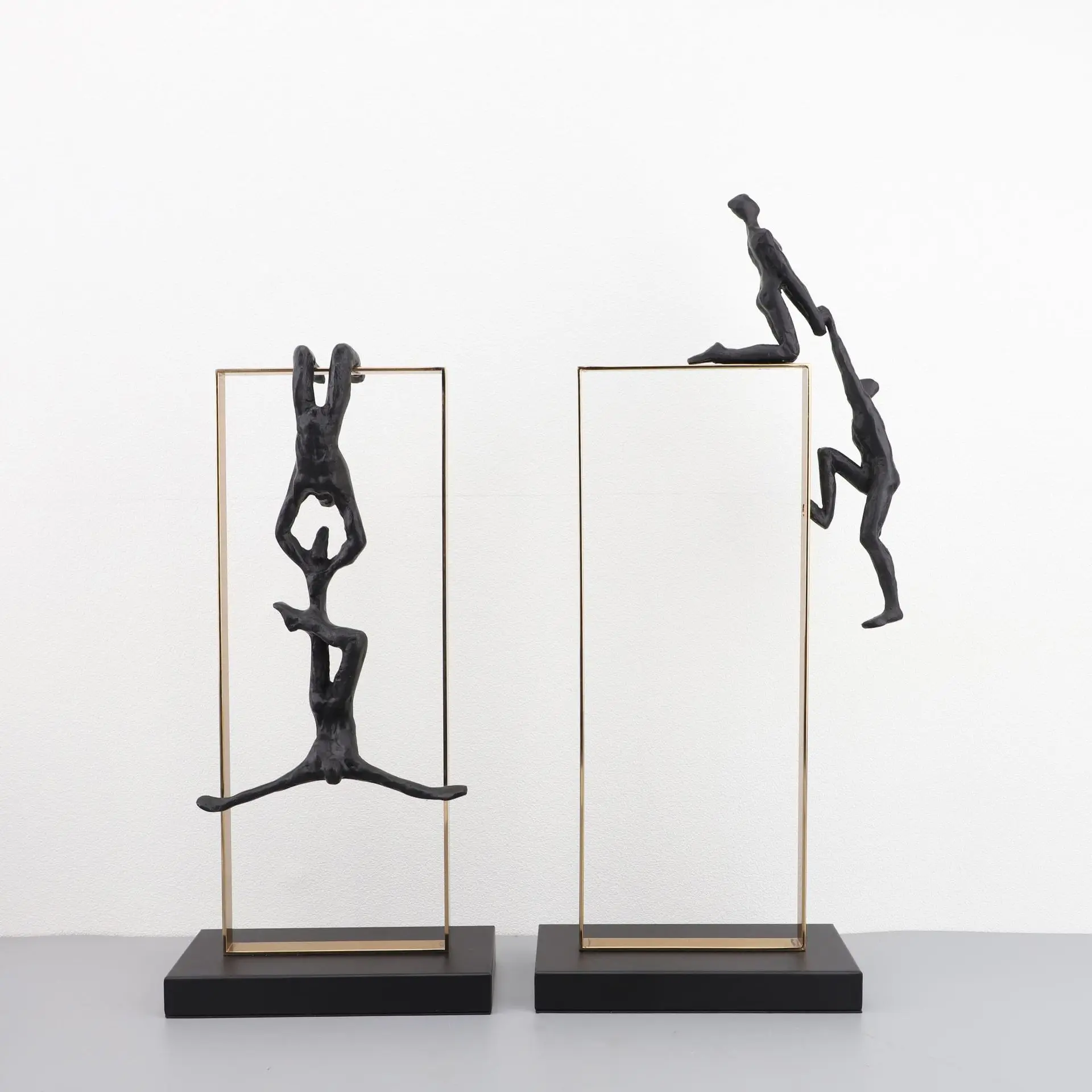 Bungee Jumping Extreme Athlete Figures Sculpture Climbing Character Statue Modern simple Crafts Desk Decoration Ornaments