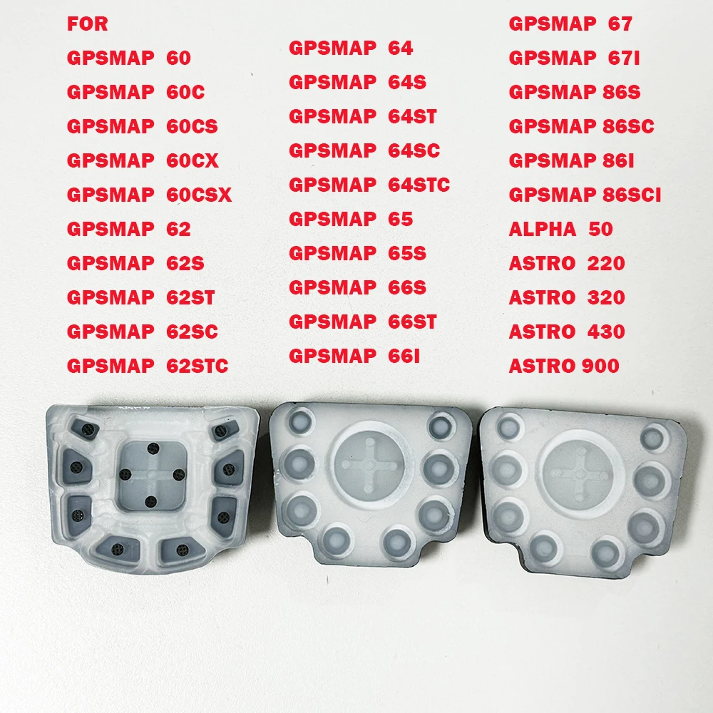 Reemplazo de teclado de goma para teclado GPS portátil Garmin para Alpha 50 Astro 320 220 430 900 GPSMAP 60 62 64 65 66 67 86