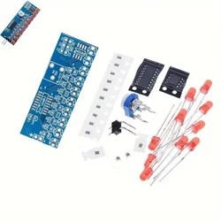 Electronic DIY Enthusiasts Teaching Supplies DIY LED Water Lamp Kit Manual Assembly and Welding NE555 Timer and CD4017