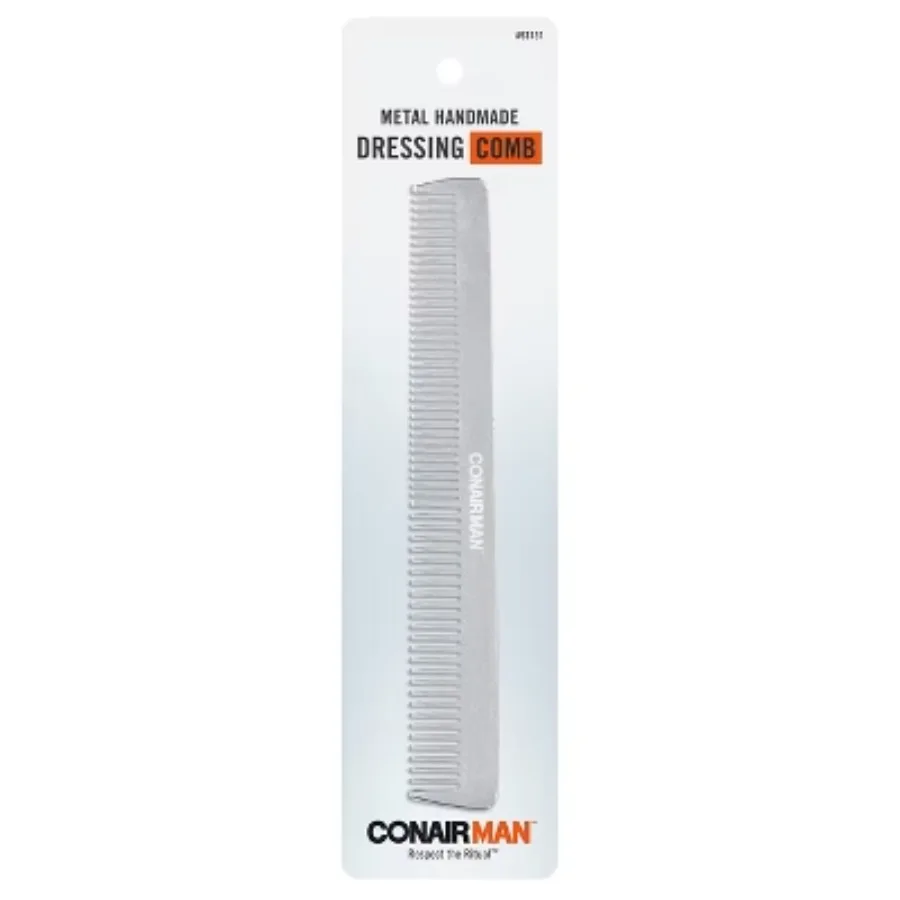 

Handmade metal comb - Anti-static comb，Aluminum comb，One end has smaller teeth and the other has larger teeth