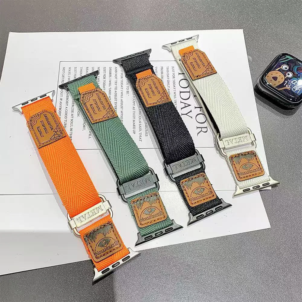 Sportarmband aus Nylon mit Schlaufenverschluss für Apple Watch Ultra 3/2 49 mm, IWatch Series 11 10 9 8 SE 7 6 5 4, atmungsaktives und bequemes Armband.