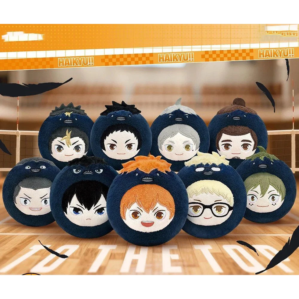 Haikyuu!! Anime Yamaguchi Tadashi Coin Purse Earphone Case Hinata Shoyo Kageyama Tobio Plush Doll Keychain​ Pendant Xmas Gifts