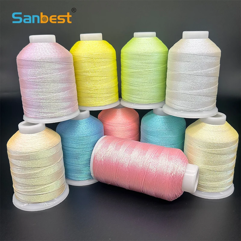 Sanbest Glow In Dark Luminous Weaving Thread Handmade DIY Bracelet String Stitch Tatting Yarns Earrings Knitting Macrame Threads