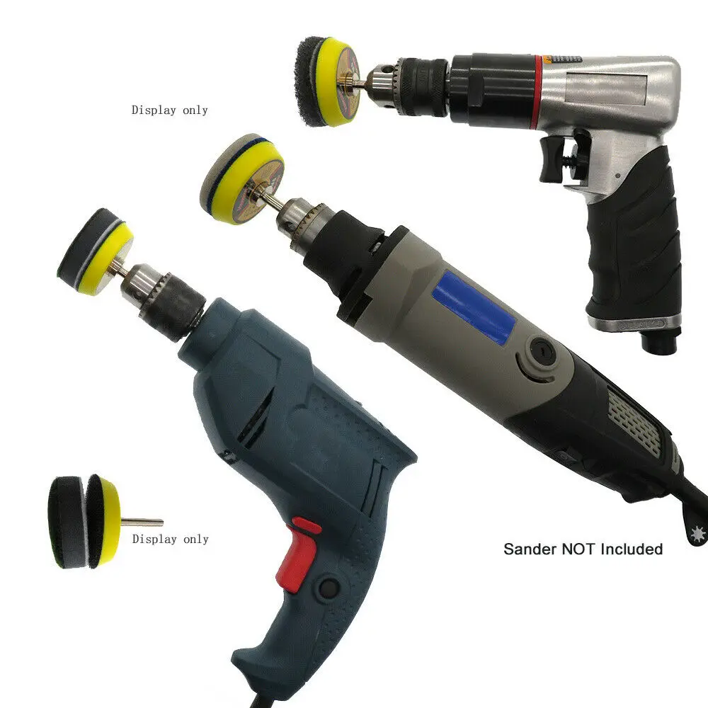 2 "zoll 50mm Haken Schleife Sichern Pads Schleifen Polieren Disc Mit 6mm Bohrer Befestigung Schleif Werkzeuge Polieren & schleifen