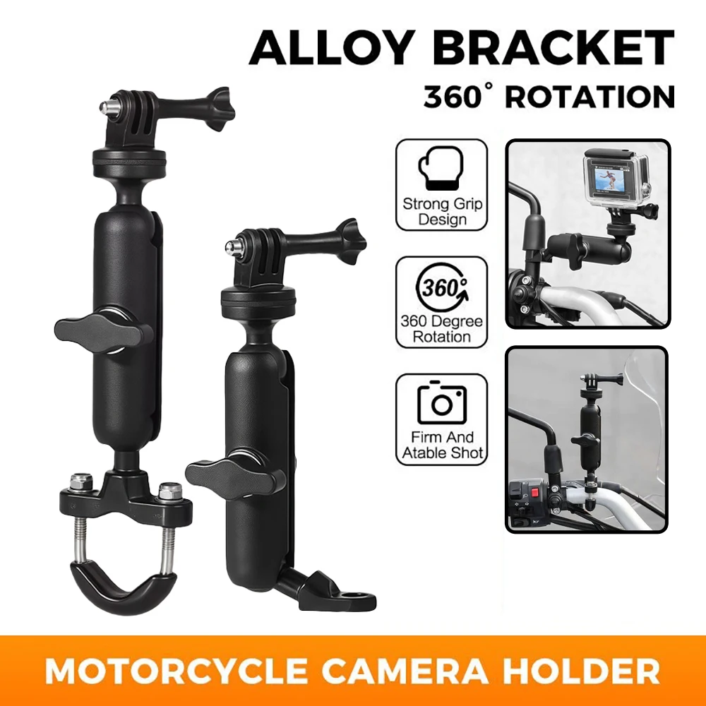 2026 Aluminum Bicycle Handlebar Mount For GoPro Hero 13 12 11 10 Insta360 SJCAM SJ4000 AKASO DJI Osmo Action Camera Accessories - view 2