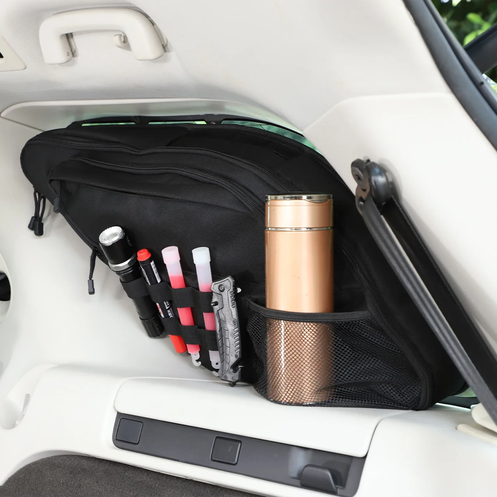 

1 piece set Oxford cloth black For Land Rover Discovery 5 LR5 2017-2025+ car trunk side window bag car interior accessories