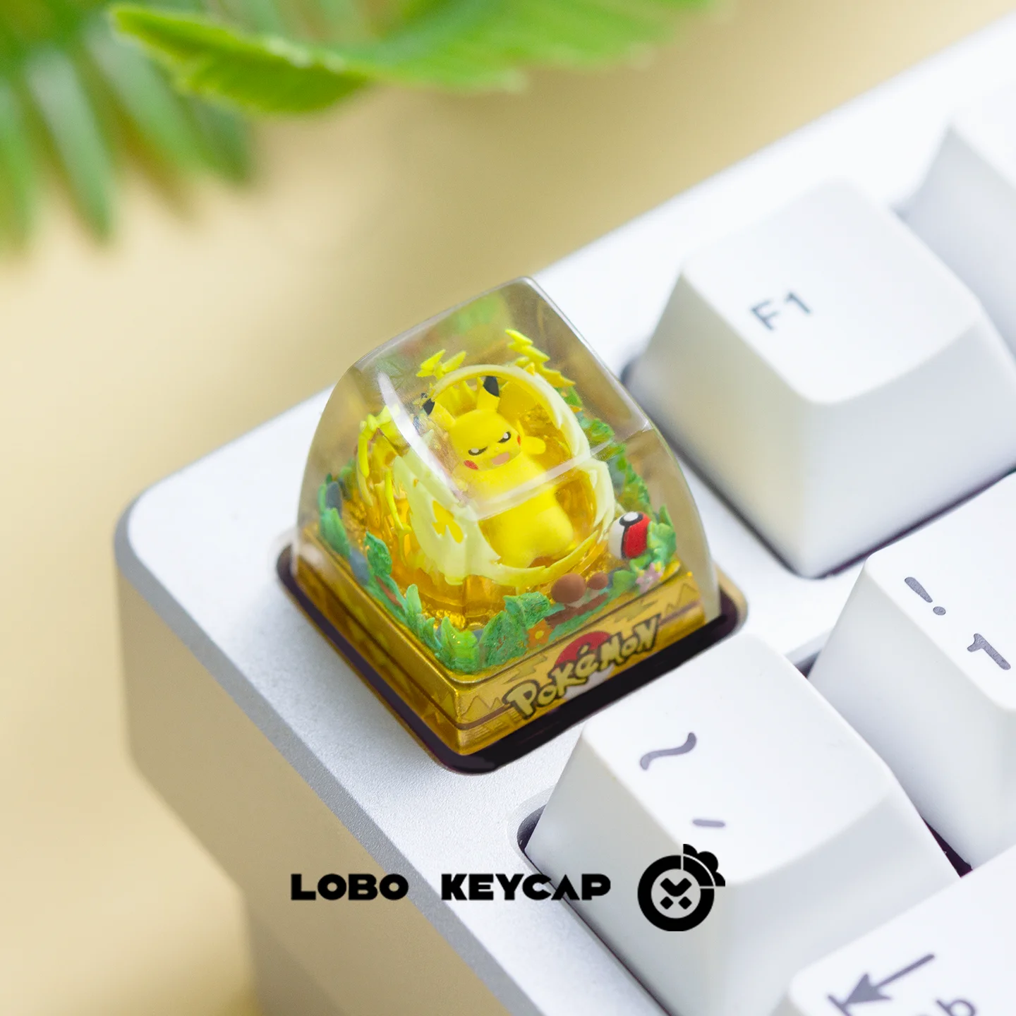 포켓몬 피카츄 맞춤형 키캡 기계식 키보드 캡 단일 귀여운 애니메이션 레진 드롭핑 글루 맞춤형 ESC 키캡 선물