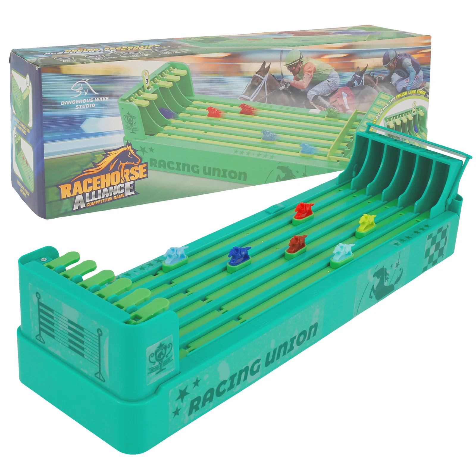 Horse Racing Game Fun Horse Race Board Game Relaxing Horse Running Game Safe Horse Racing Table Game with 6 Horses Game