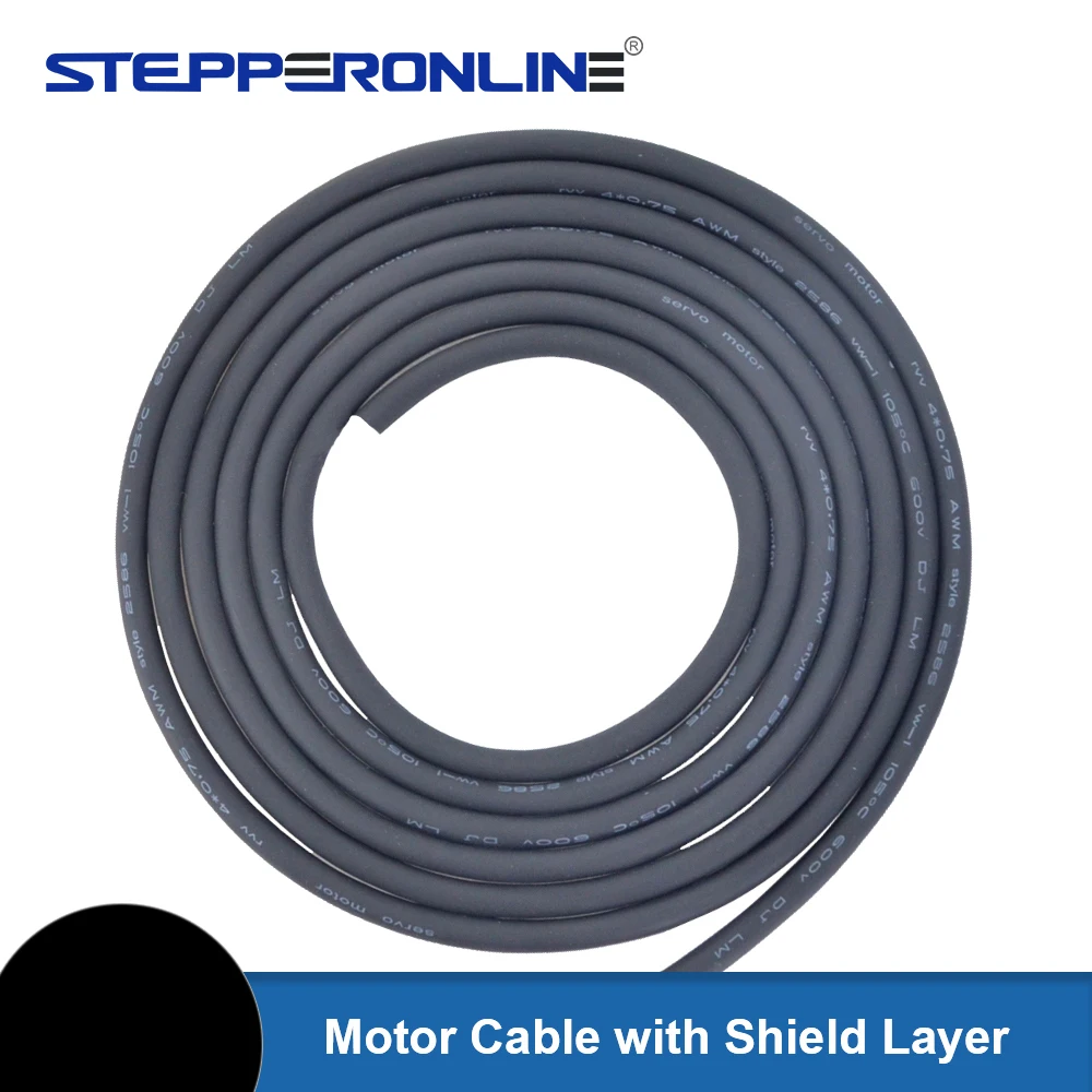 STEPPERONLINE Cable de motor paso a paso de circuito cerrado Nema 23 Nema 24 de 1M de longitud AWG # 20 Alto flexible con capa protectora