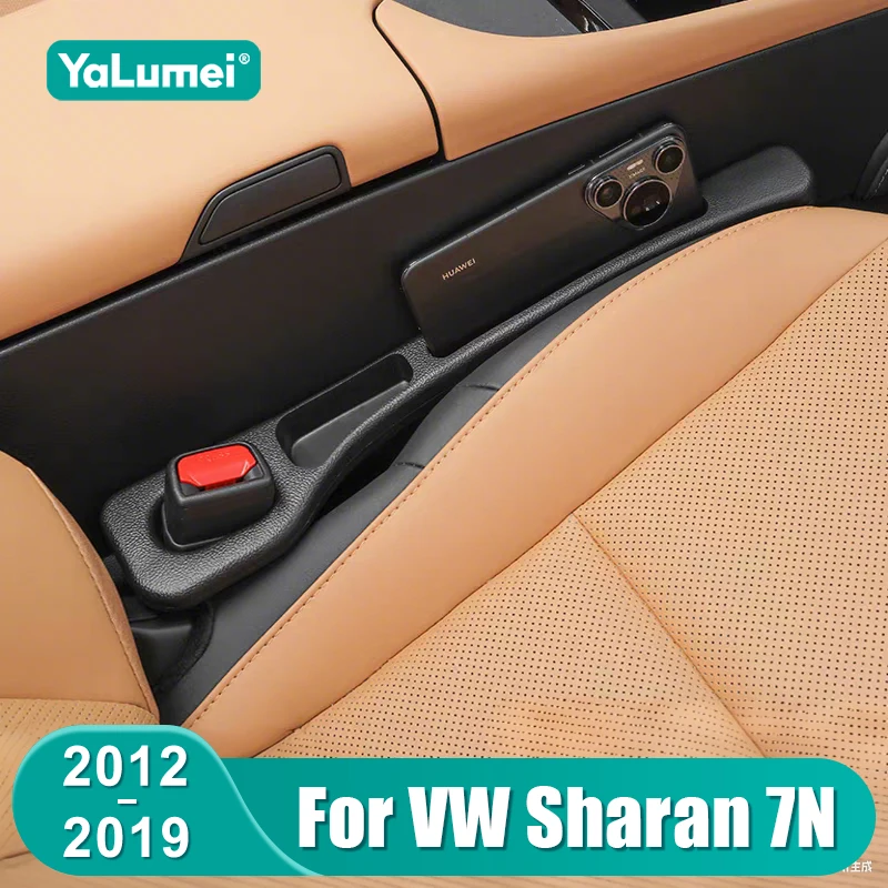 ل Volkswagen VW Sharan 7N 2012 2013 2014 2015 2016 2017 2018 2019 مقعد السيارة مانعة للتسرب شرائط الفجوة الجانب التماس تخزين الملحقات