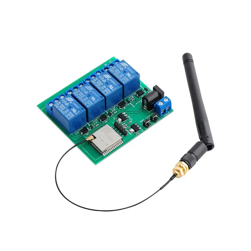 ESP32S 4 Channel Smart Relay Module with WiFi Wireless BT ESP32 Chip and 2.4G Antenna for Home Automation IoT Projects