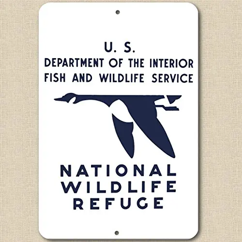 Forever Signs Of Scottsdale Vintage Replica 1930's National Wildlife Refuge - Aluminum Sign 8