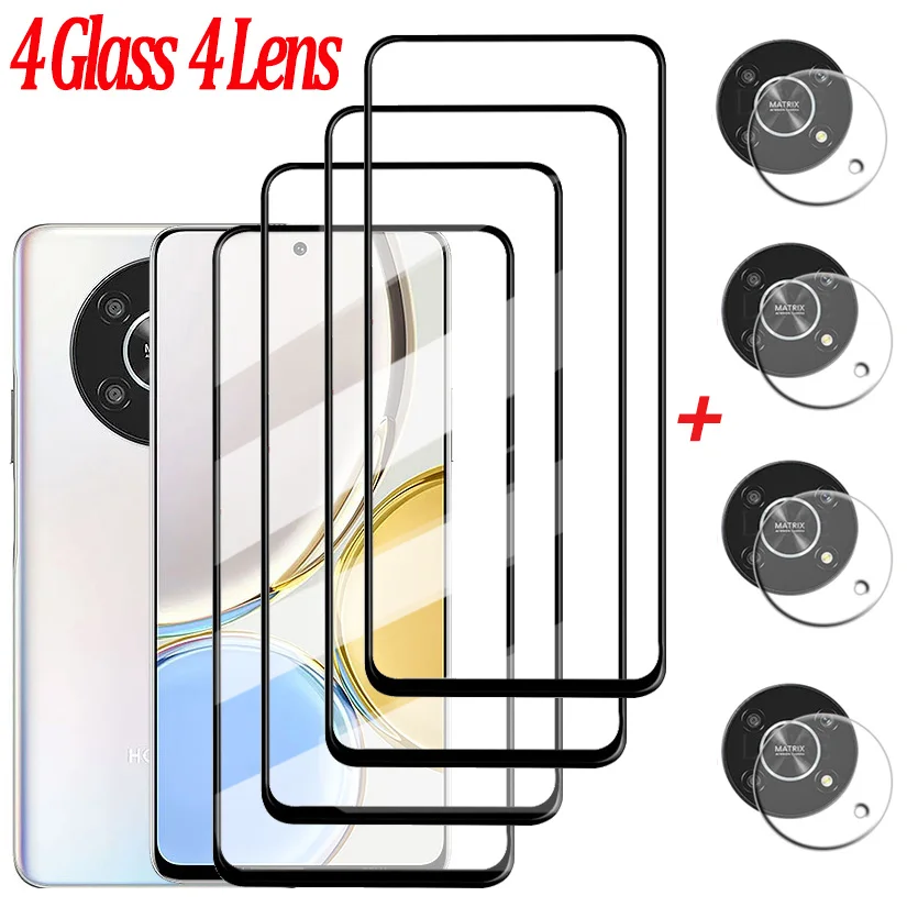 

1~4PCS Glass For Huawei Honor Magic4 Lite 5G Tempered Glass Xonor Magic4Lite Film Smartphone 9HD Hard Screen Protector Honor X8 X9 X7 2022 Safety Protective Glasses Honor Magic 4 Lite 5G