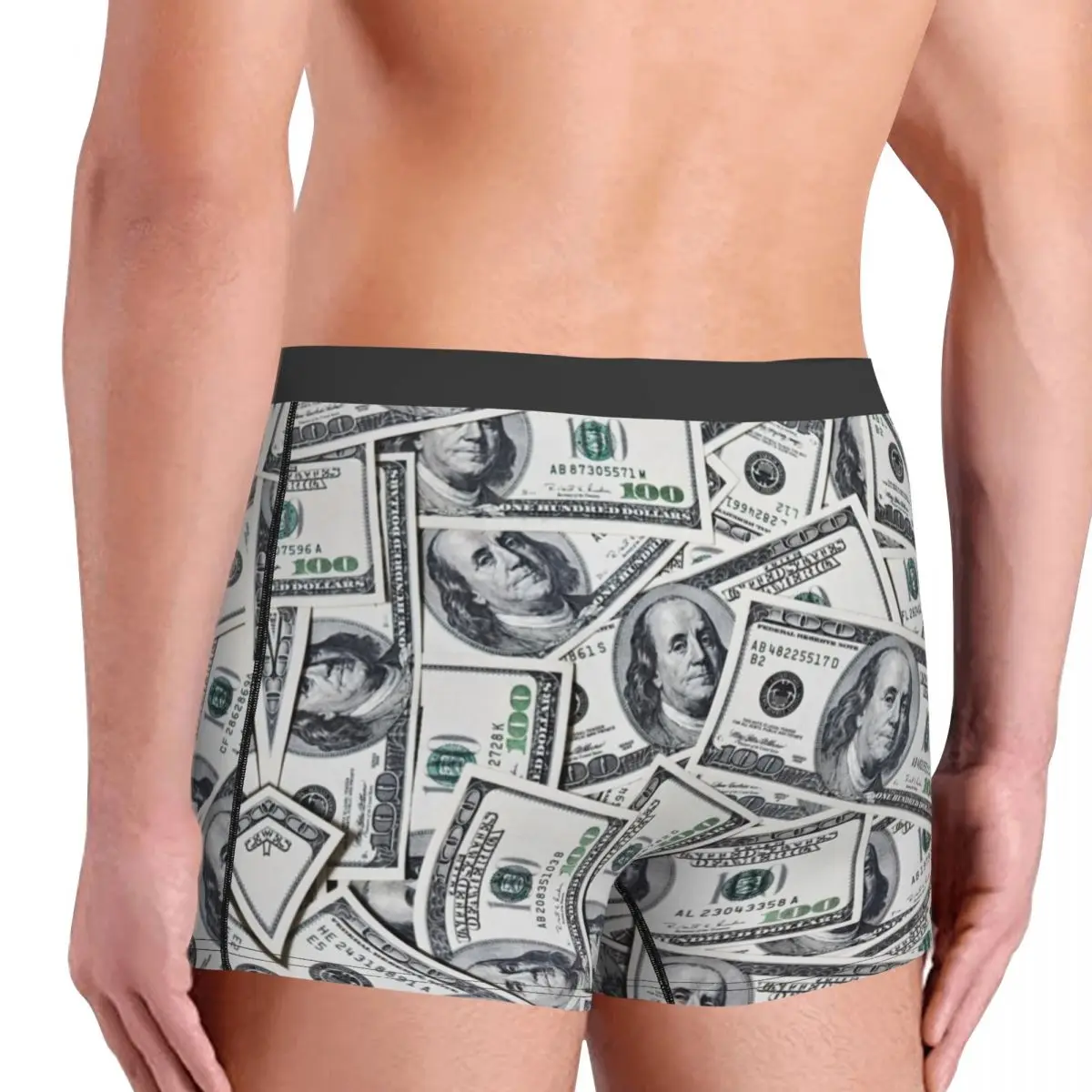 Personalizzato cento dollari banconote boxer pantaloncini slip da uomo intimo mutande fresche