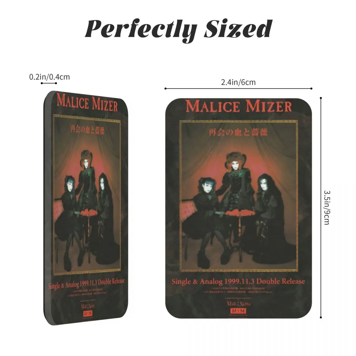 Acrylic Fridge Magnets Malice Mizer Mana Sama Kozi Yu Decorative Fridge Home Decor Great Souvenir Gift Customizable Patterns