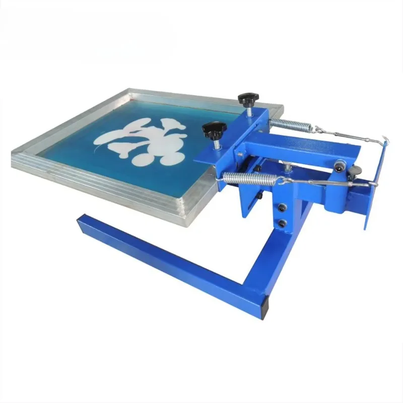 textile used 1 color 1 station position screen printing machine Single color printer