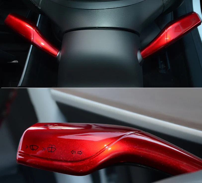 Penutup Trim Shift Dayung Roda Kemudi untuk Tesla Model 3 2017- 2021 untuk Model Y