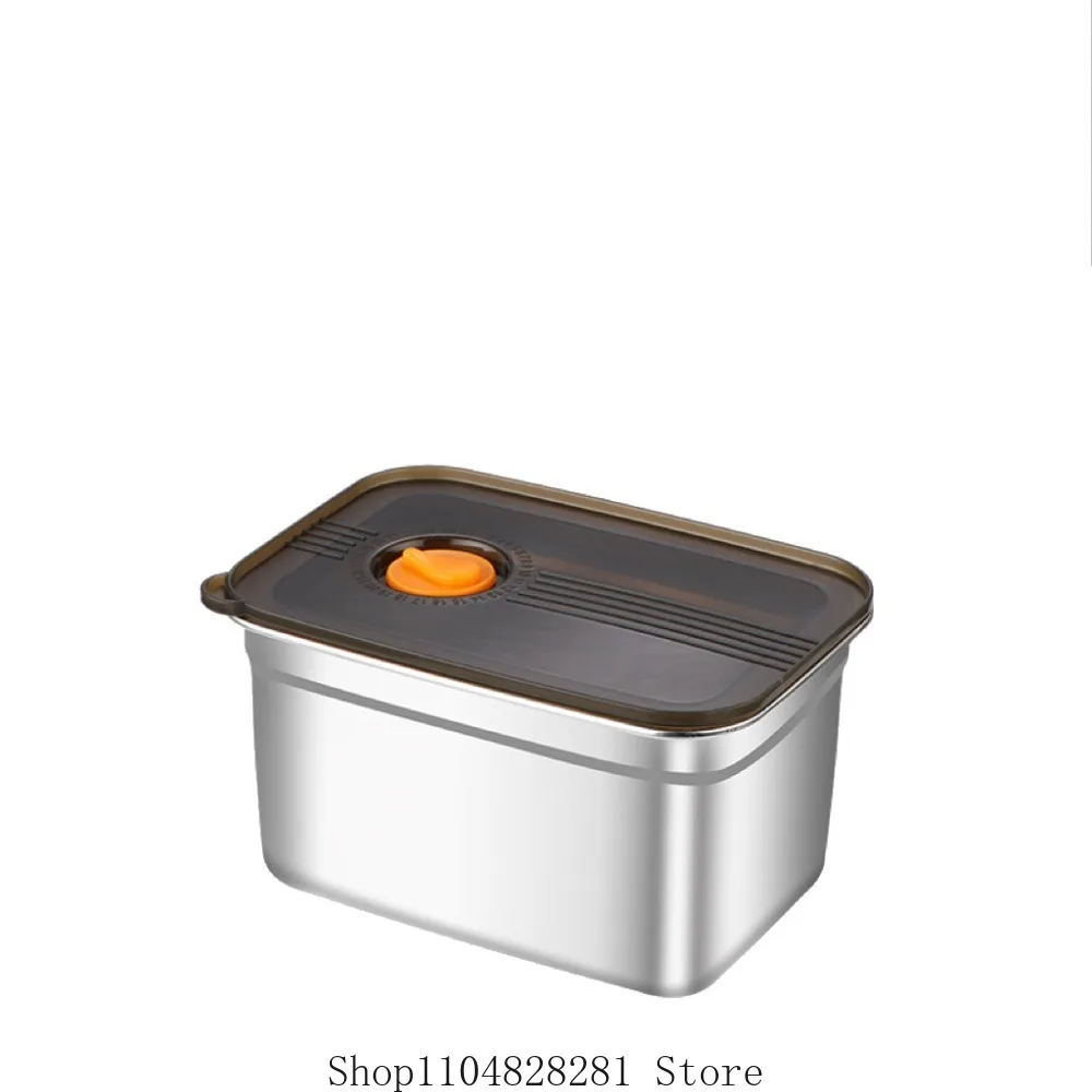 New316stainless steel fresh-keeping box for household refrigerators, moisture-proof and leak proof food box, fruit box, lunchbox