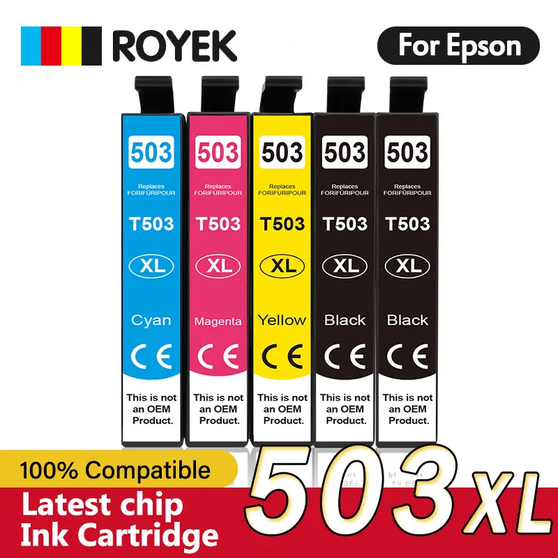 

503XL Ink Cartridge Compatible For Epson T 503 T503 XL Epson503 Use XP 5200 5205 WF 2960DWF WF-2965DWF WorkForce Printer