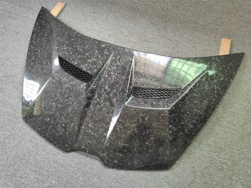 

V-образный перфорированный капюшон из натурального углеродного волокна с кованым узором для Lamborghini Huracan Lp610 Lp580, комплект кузова