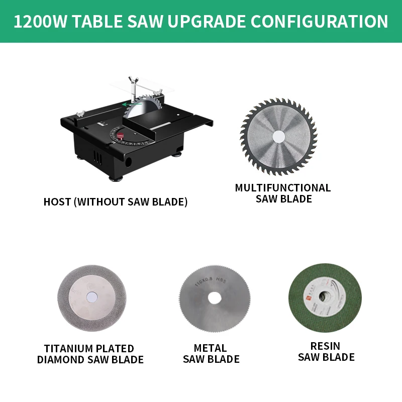 400W Mini Desktop Mini Table Saw Woodworking Small Chainsaw Table Grinder Model Saw Portable Cutting Machine