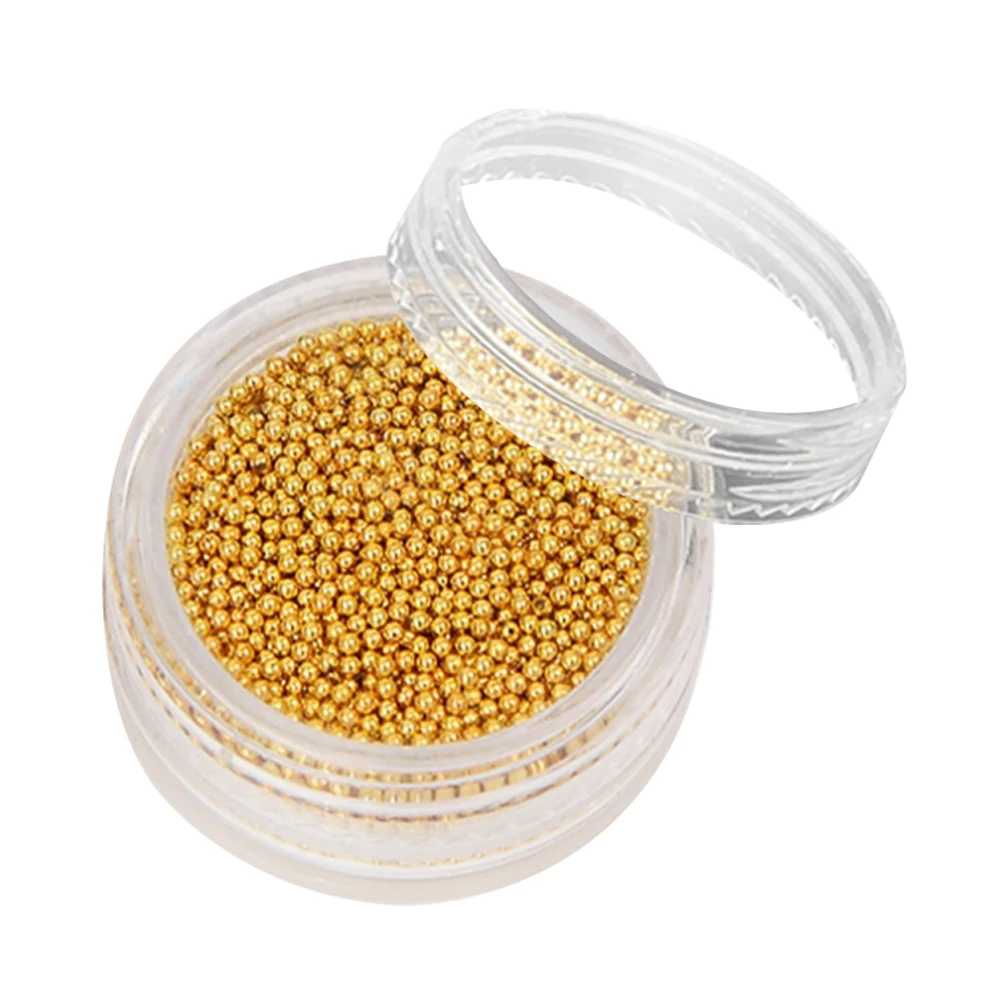 

Nail Studs Golden Mini Beads for DIY Elegant Nail Art Decorations Craft Jewelry Making Rhinestones Manicure Supplies