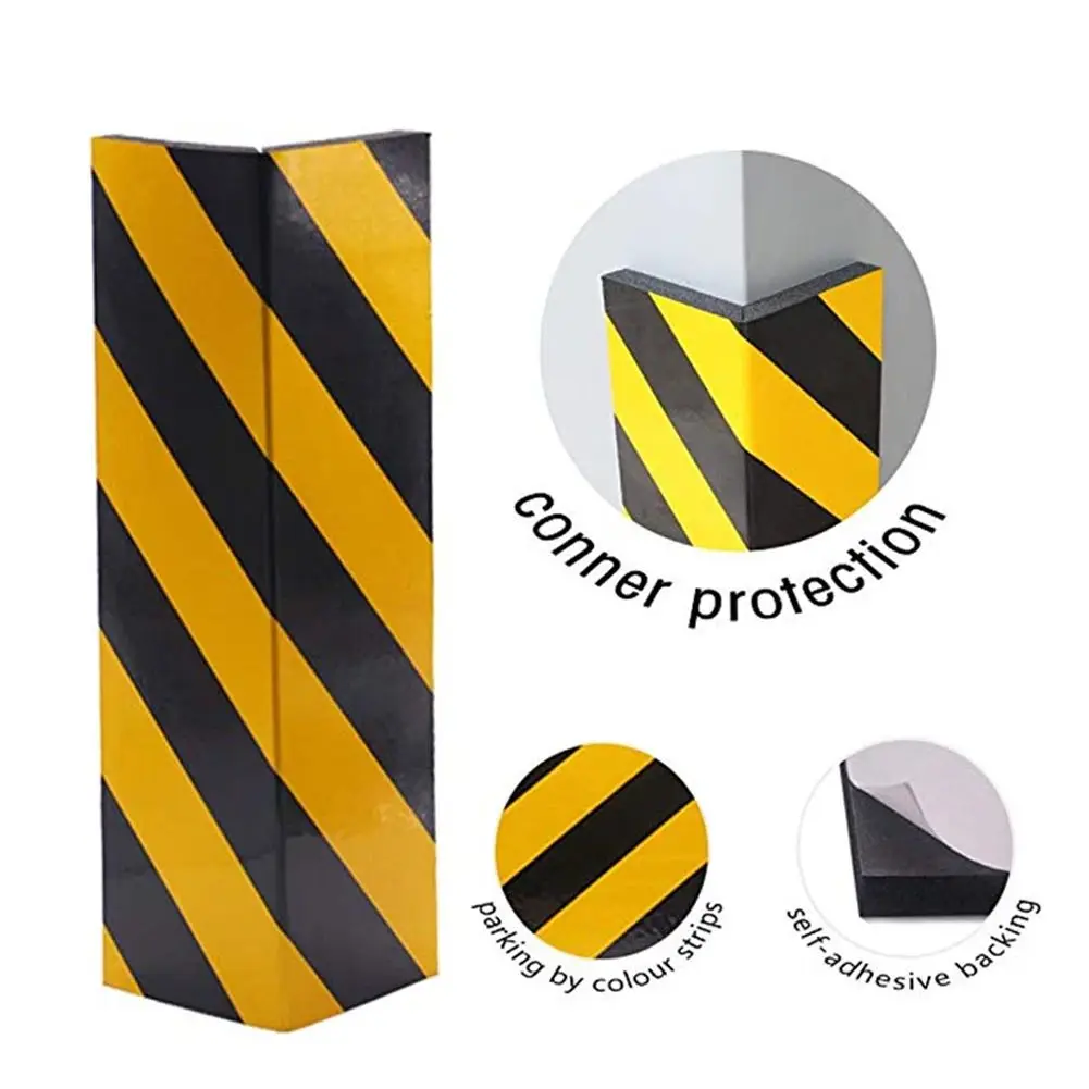 Car Foam Bumper Protectors Bumper Guard Car Parking Protector Self-adhesive Reflective Strips for Car Parking Garage Wall Corner