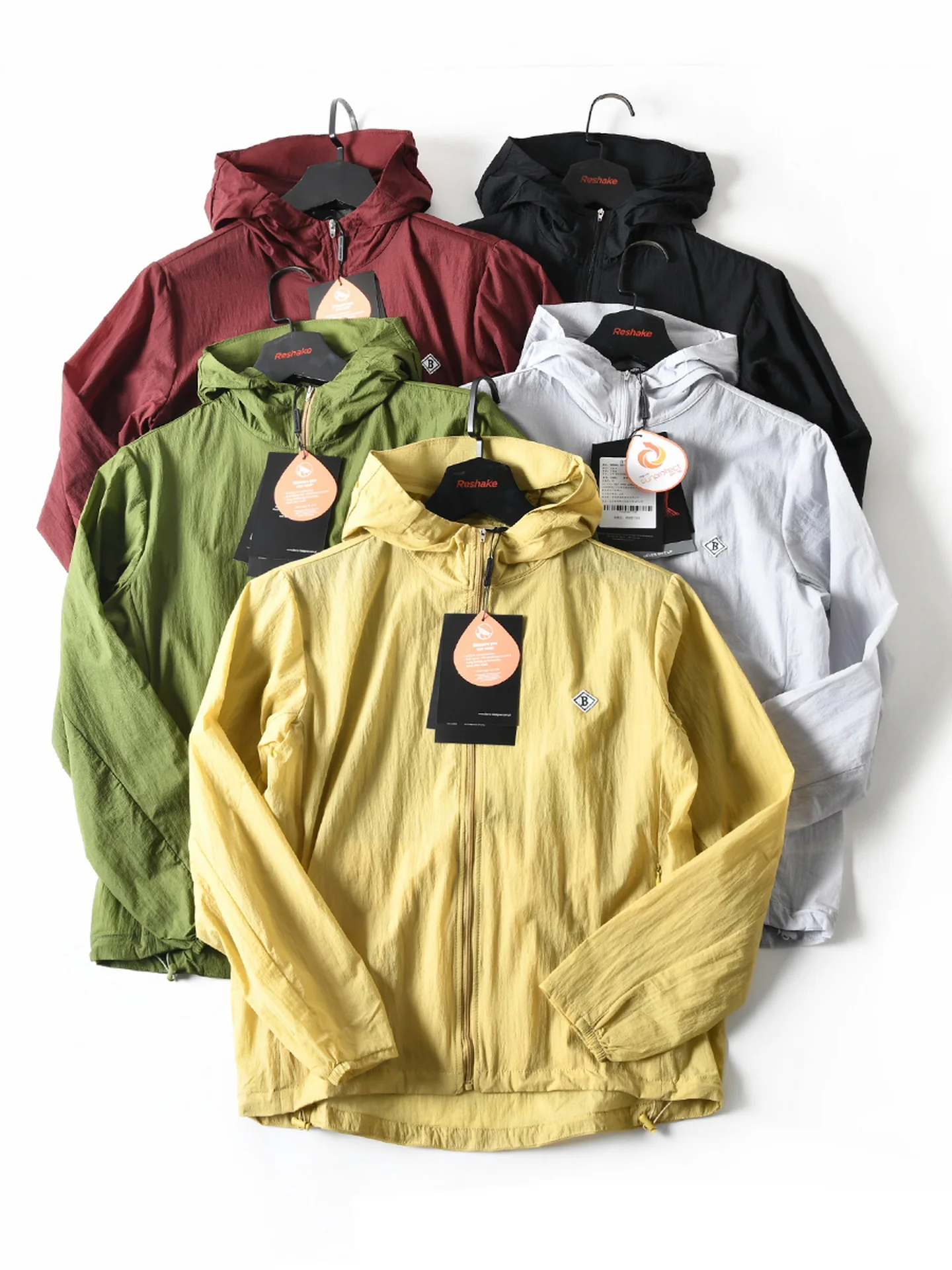 

New American High-End Outdoor Qui-Dry Thin Breathable Hooded Sun Protection Men's Summer Lightweight Jaet Outerwear