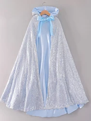 Princess Elsa Cape Halloween Costume Role Play Girls Spring Summer Autumn Winter Cape Princess Clothes Suitable for Role Cosplay