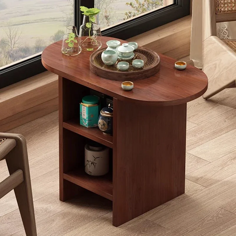 Modern Luxury Storage Living Room Standing Unique Side Table Wood Designer Coffee Table Writing Meubles Lounge Suite Furniture