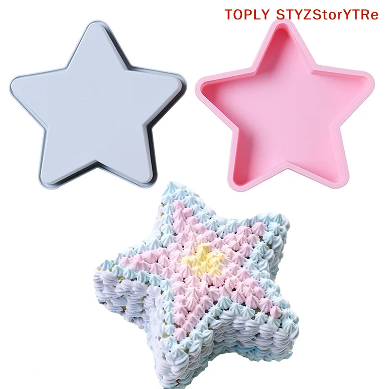 Star Shaped Cake Pan, Silicone Cake Molds, Silicone Baking Mold, Flexible Nonstick Baking Pans For Cakes, Cheese Cakes