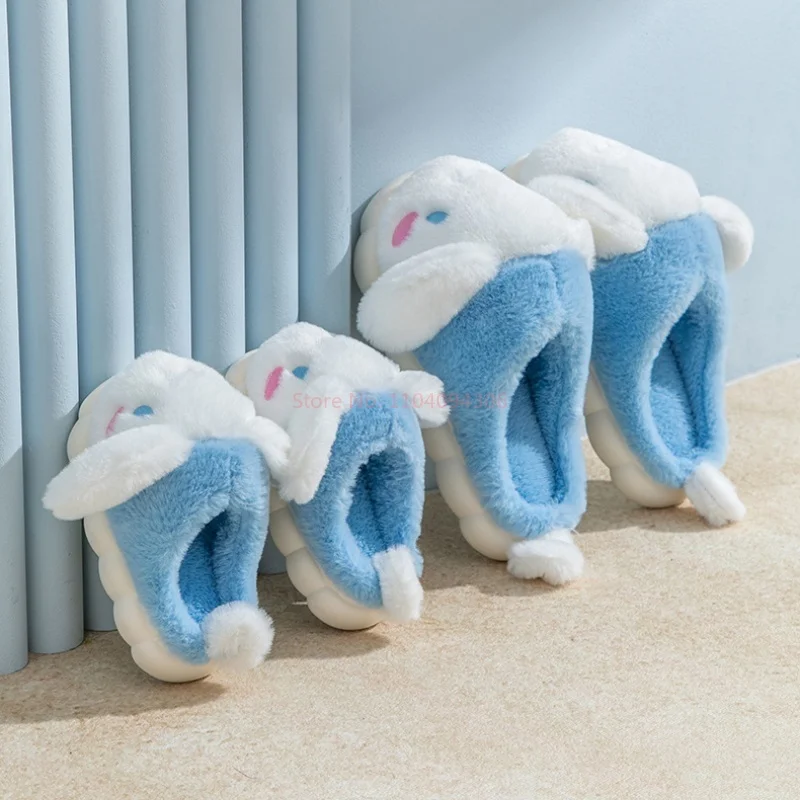 In Voorraad Sanrio Kinderen Katoen Slippers My Melody Cinnamoroll Anime Winter Cartoon Leuke Antislip Thuis Warme Schoenen Cadeau voor Kinderen