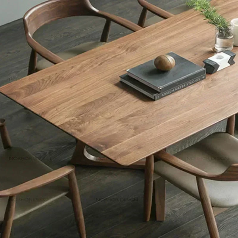 

Luxury Stands Dining Table Wooden Design Nordic Modern Dining Table Living Waterproof Mesas De Jantar Dining Room Furniture2025