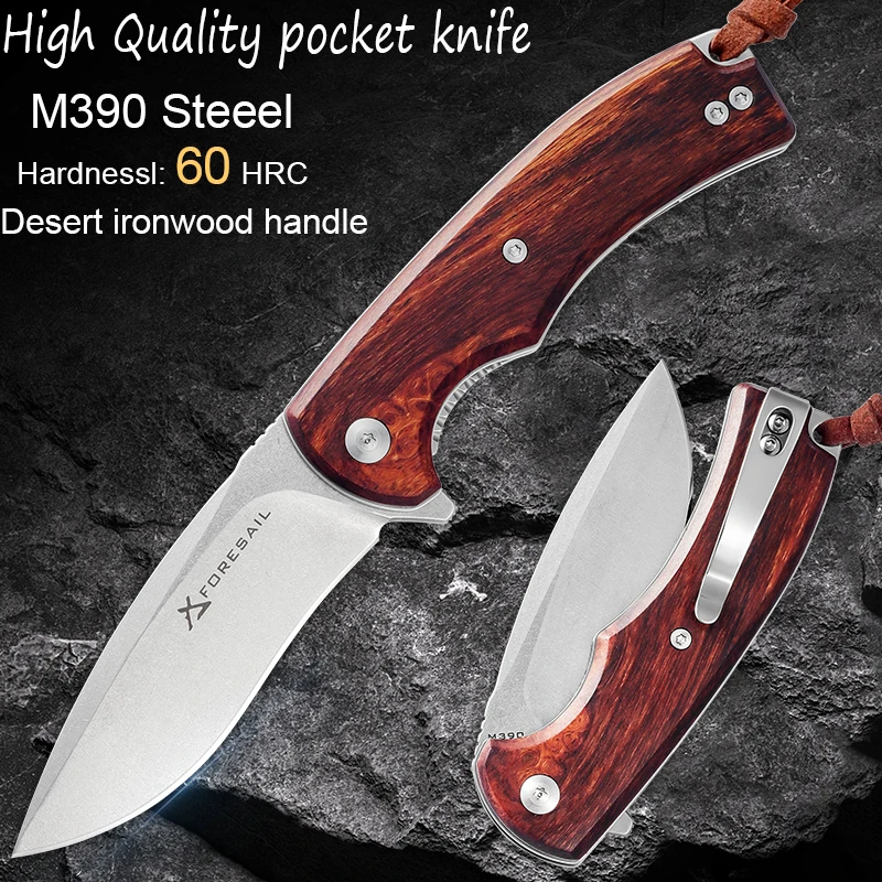 Austria M390 Powdered Steel Folding Knife Tactical Outdoor hiking camping hunting survival knife EDC multi-function pocket knife