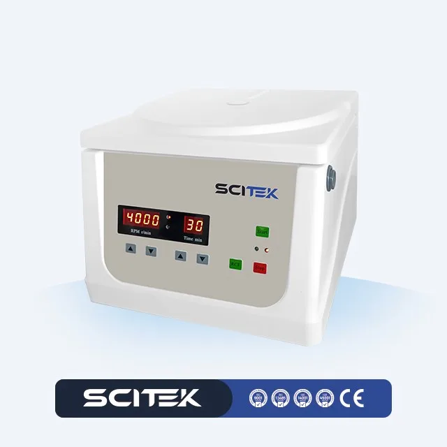 4x100mL Benchtop High Speed Laboratory Centrifuge with Maintenance-Free Brushless DC Motor Conventional Design
