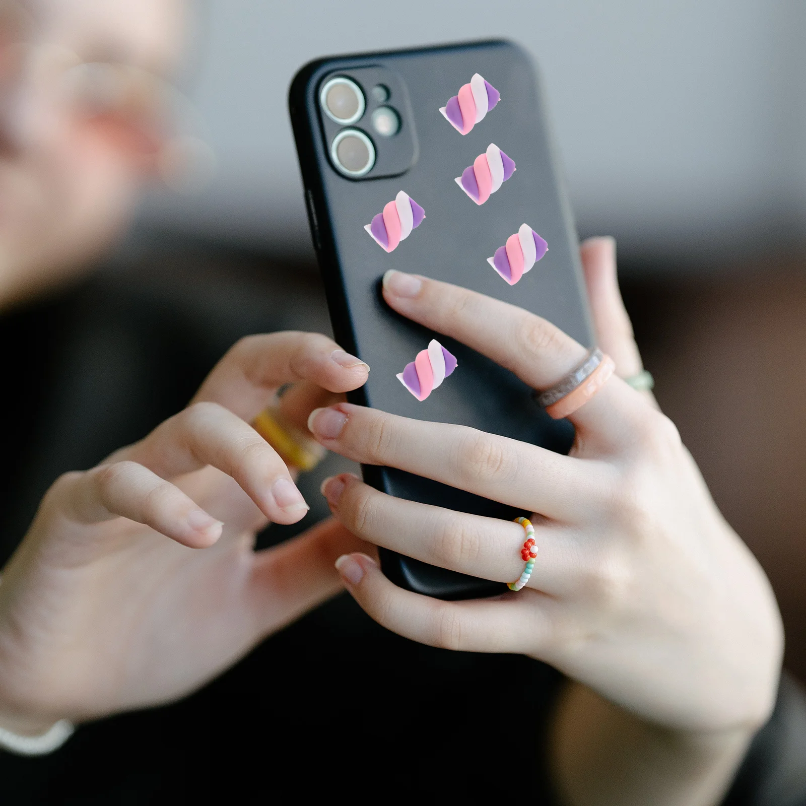 60 Pcs Mini Marshmallows DIY Phone Shell Material Craft Accessory Accessories Pottery