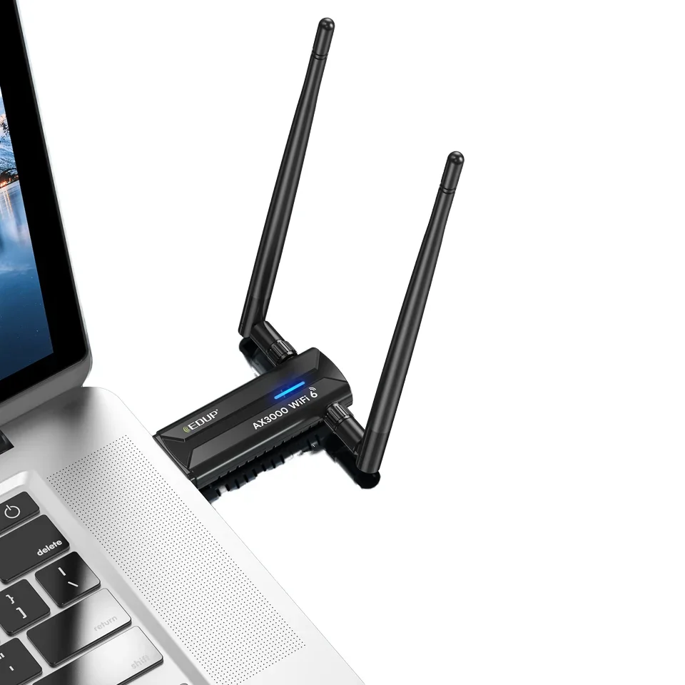 EDUP EP-AX1672 AX3000 USB 3.0 Wireless Wifi 6 Wifi 6E Adapter 802.11g High Power Wireless USB Adapter with Chipset MT7621A