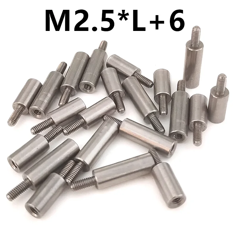 

M2.5*L+6 stainless steel 304 round standoff spacer support pillar column male to female connection stud standoff screw 1192