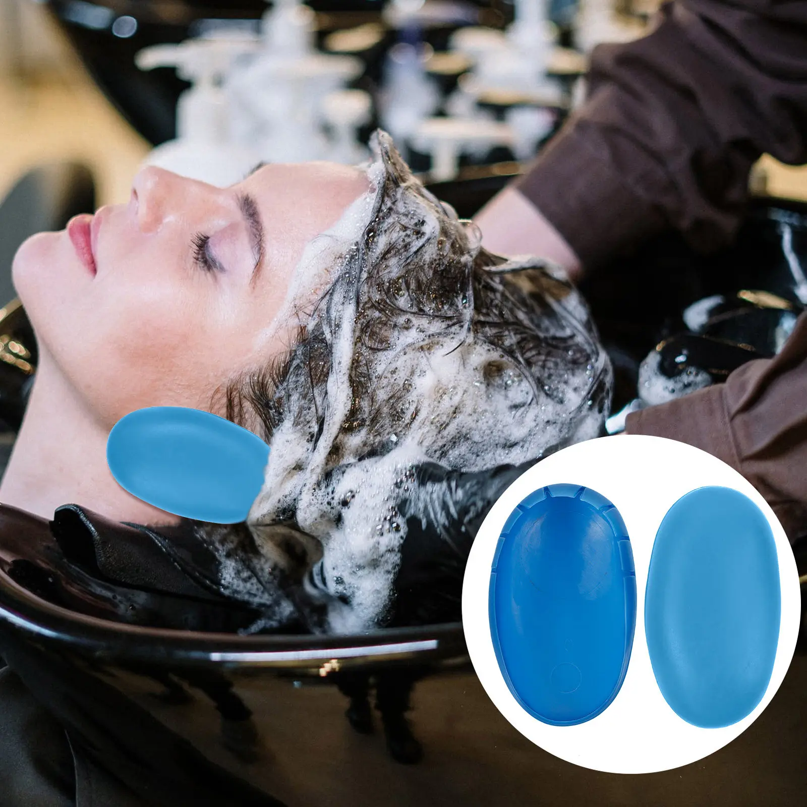 

3Pairs Ear Protectors for Hair Dye Shower Washing Hair Bath Hairdressing Silicone Ear Covers Comfort Fit Skin