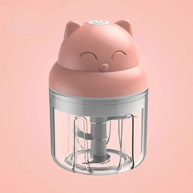

250ML Mini Garlic Chopper USB Rechargeable Portable Mincer Food Vegetable Onion Chopper Processor