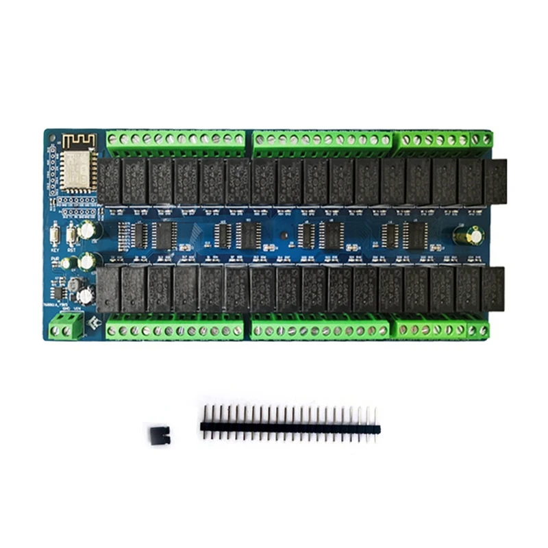 DC24V Power Supply ESP8266 Development Board Wifi 32-Way Relay Module ESP-12F Secondary Development Board