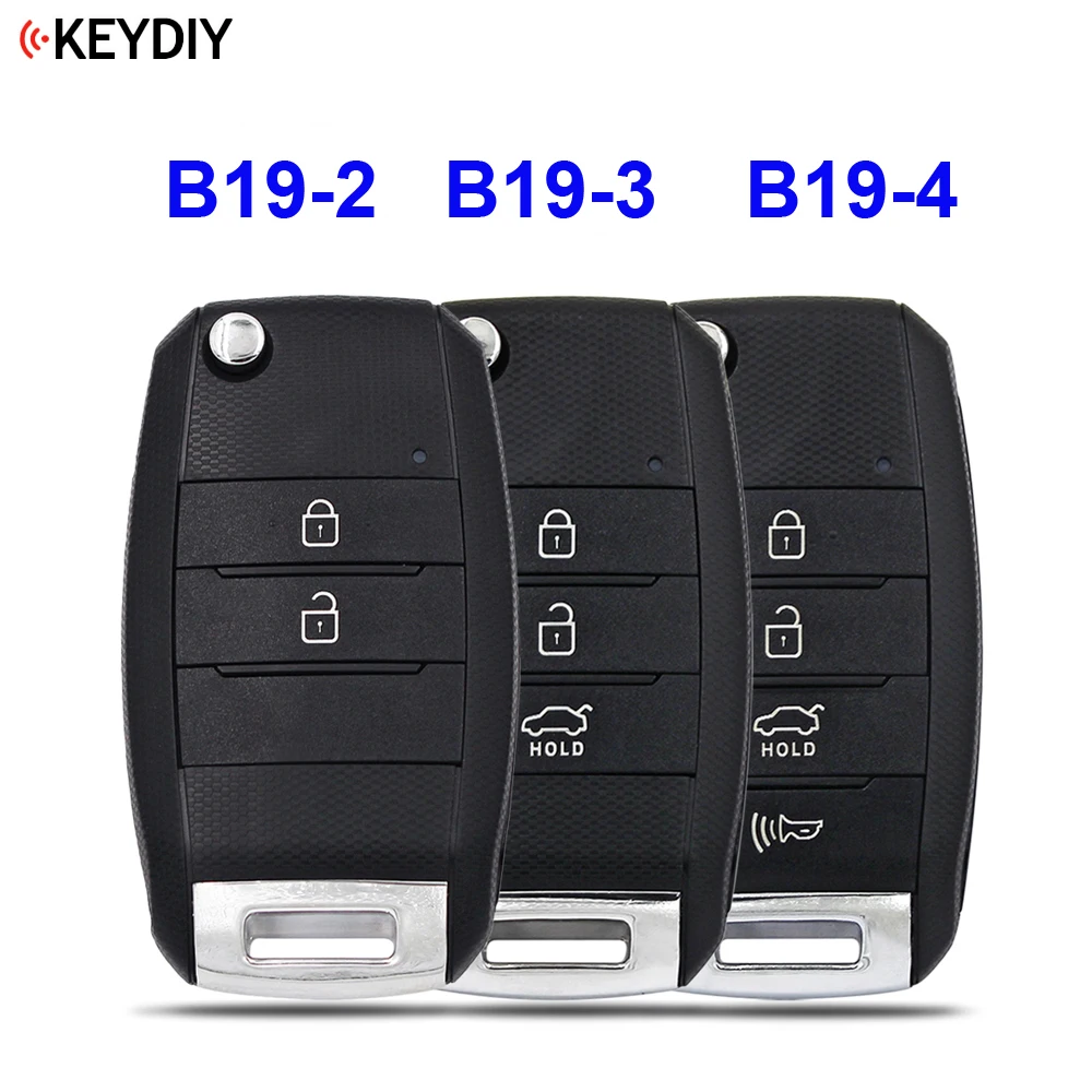 KEYDIY B19-2 B19-3 B19-4Original 2/3/4 Buttons Universal Remote Control Key B-Series for KD900 KD MINI,URG200 ,KD-X2