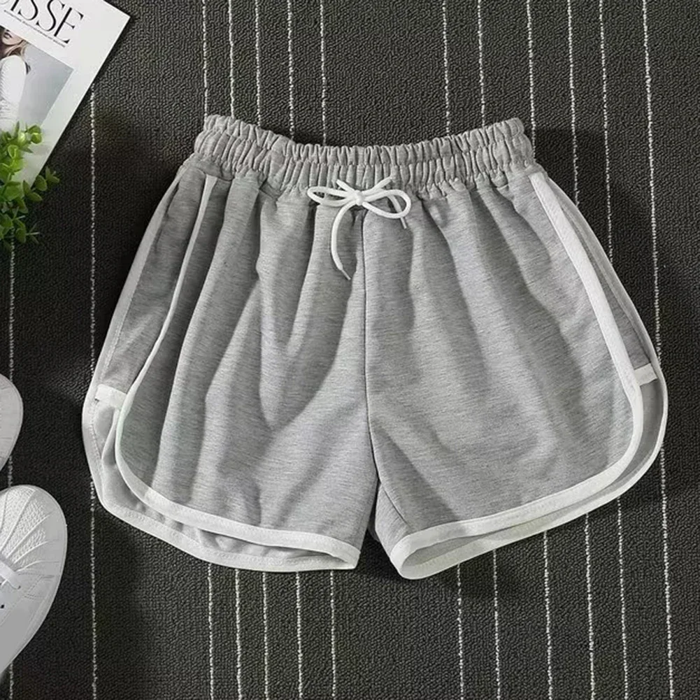 Mens Elastic Color Block Lounge Sports Shorts Summer Breathable Loose Seamless Drawstring Beach Comfortable Thin Classic Shorts