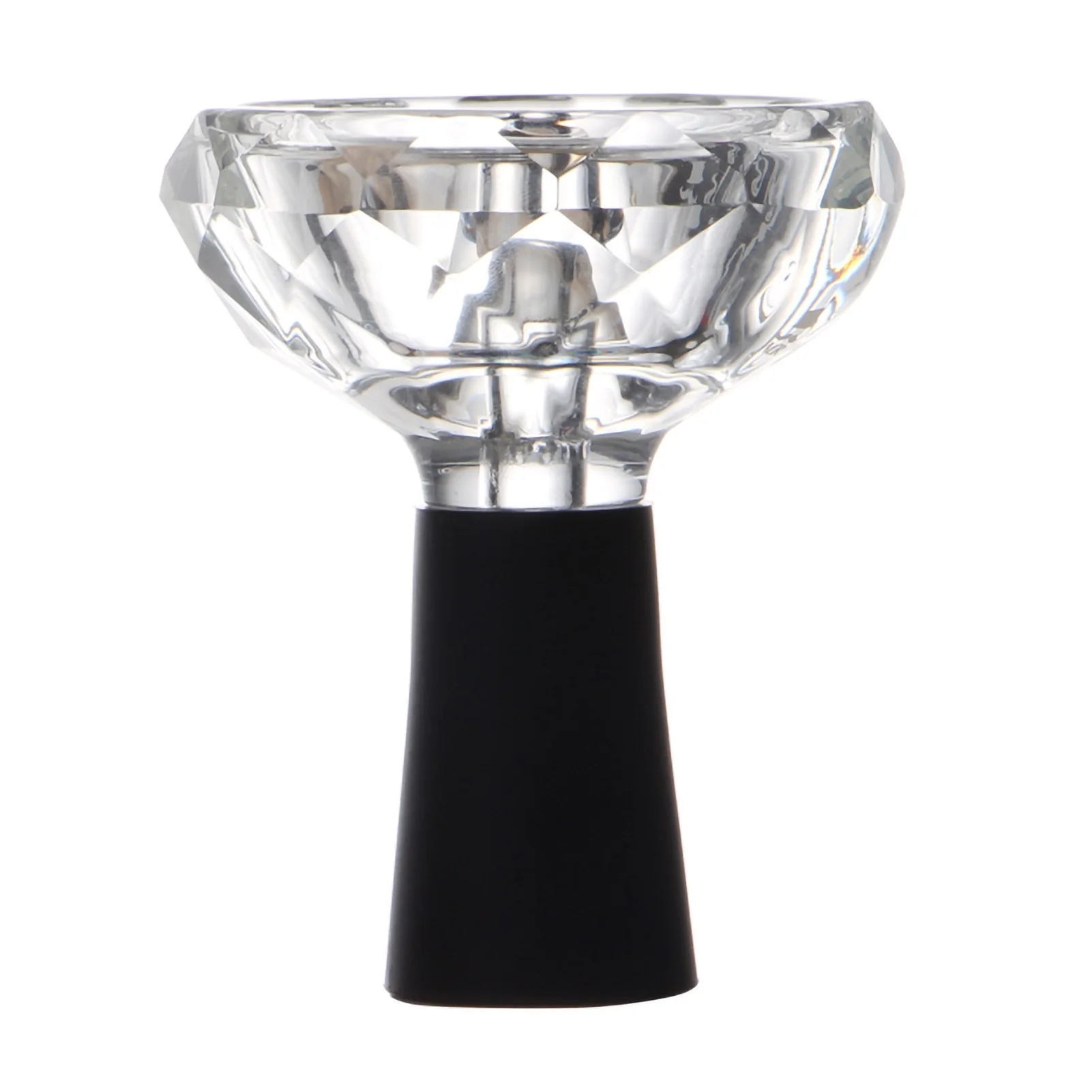 Hookah Bowl Diamond Shape Glass Hookah Bowl, High Temperature Resistance Glass Smoke Bowl For Shisha Narguile Heat Management