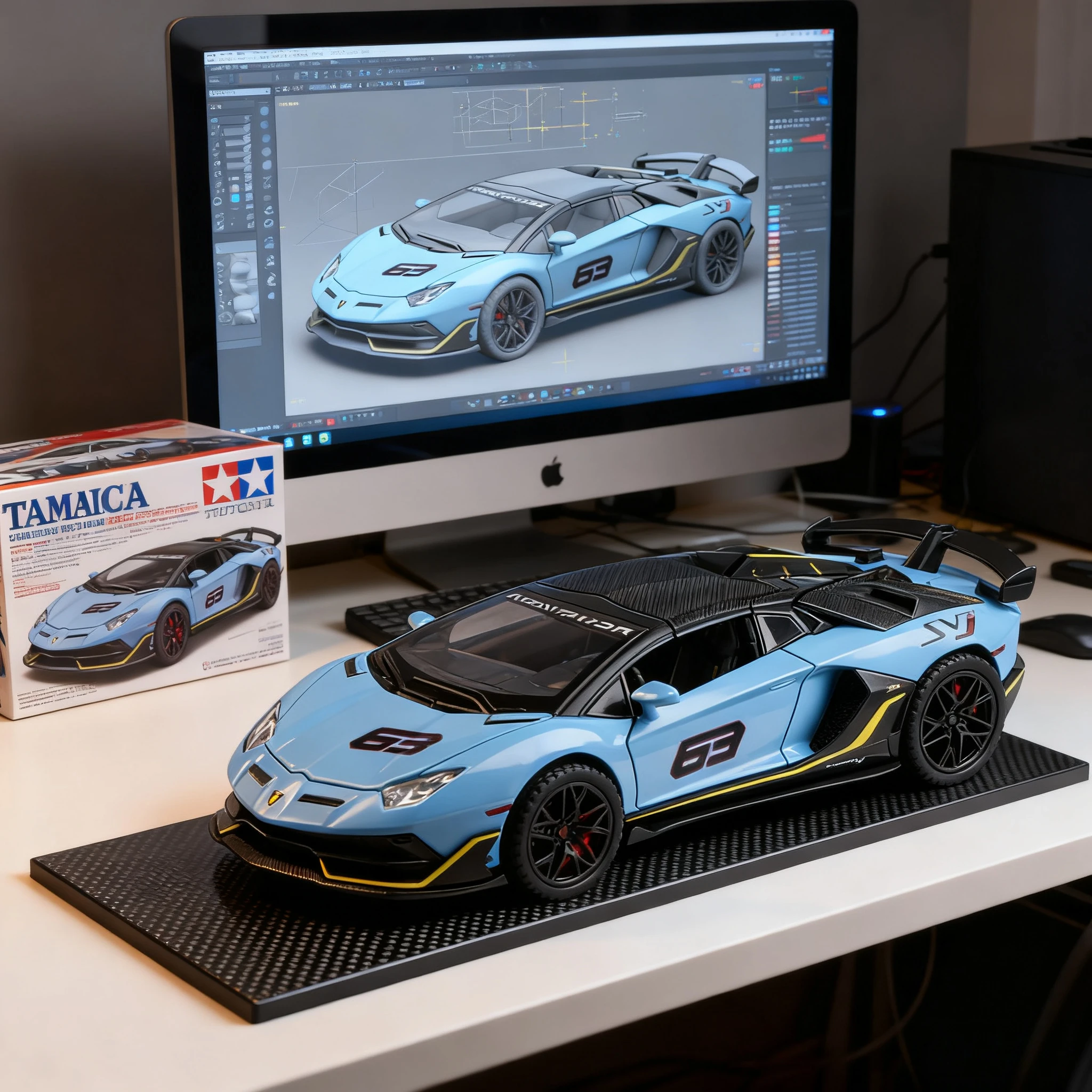 

1:32 SVJ63 имитация звукового и светового сплава, литая под давлением модель спортивного автомобиля, детский подарок на день рождения, коллекционная игрушка