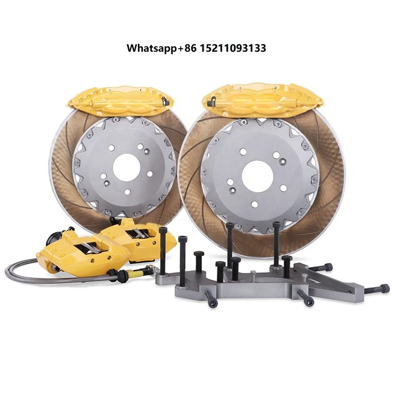 Custom Racing Big Brake Kit Rear 4 Piston Brake Calipers Performance EPB Electronic Parking Brake for A3 8P A4 B8 A5 A6 C8