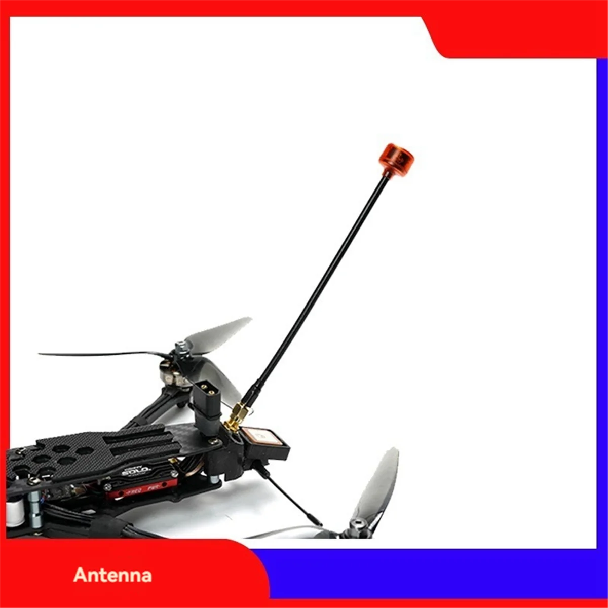 2 uds 5,8G FPV antena VTX VRX antena SMA RHCP 160mm adaptador de conector de antena de largo alcance para gafas de Dron RC FPV
